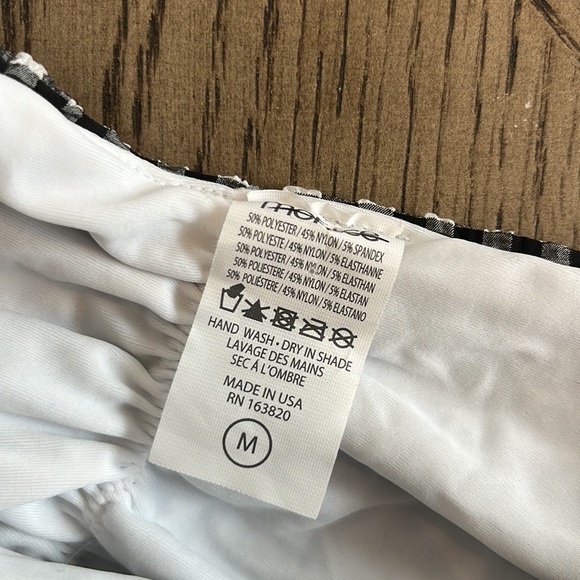 New Anthropologie Montce Paula Tie Up Bikini Bottoms Gignham Medium - Picture 5 of 7